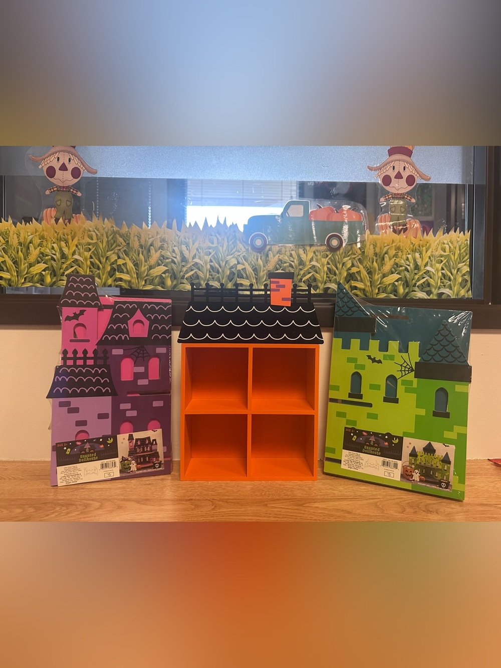 Halloween Haunted House Shelf Organizers